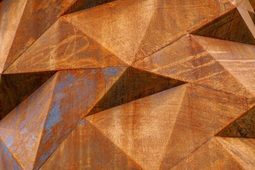 stal corten w ogrodzie